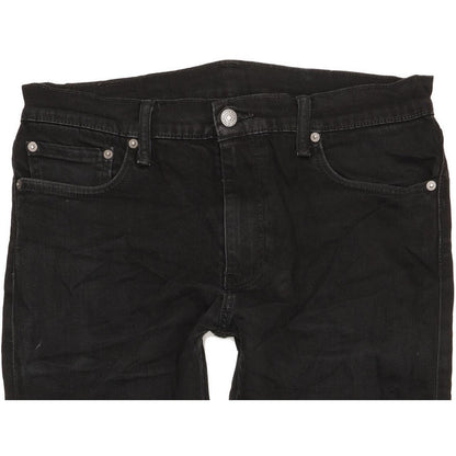 Levi's 512 Men Black Tapered Slim Stretch Jeans W33 L30