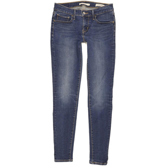 Levi's 710 Super Women Blue Skinny Slim Stretch Jeans W27 L29