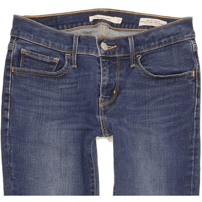Levi's 710 Super Women Blue Skinny Slim Stretch Jeans W27 L29