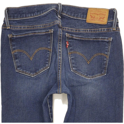 Levi's 710 Super Women Blue Skinny Slim Stretch Jeans W27 L29