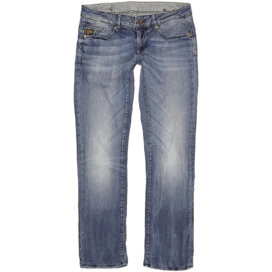 G-Star Midge Women Blue Straight Slim Stretch Jeans W31 L31