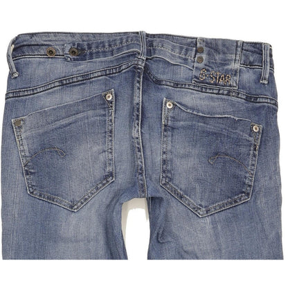 G-Star Midge Women Blue Straight Slim Stretch Jeans W31 L31