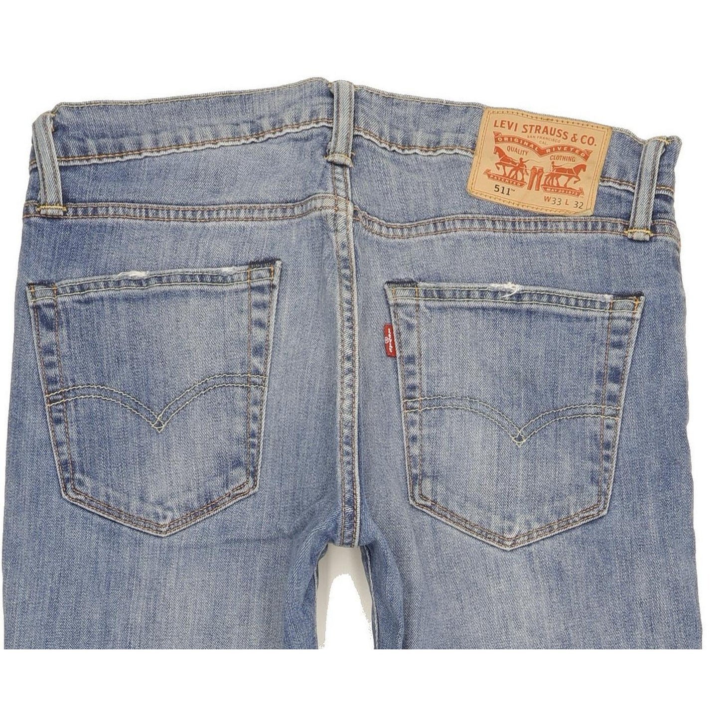 Levi's 511 Men Blue Straight Slim Stretch Jeans W33 L31