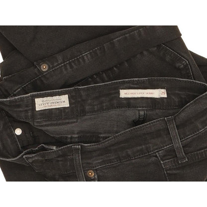 Levi's Mile Black Skinny Slim Stretch Jeans High Waisted W29 L29