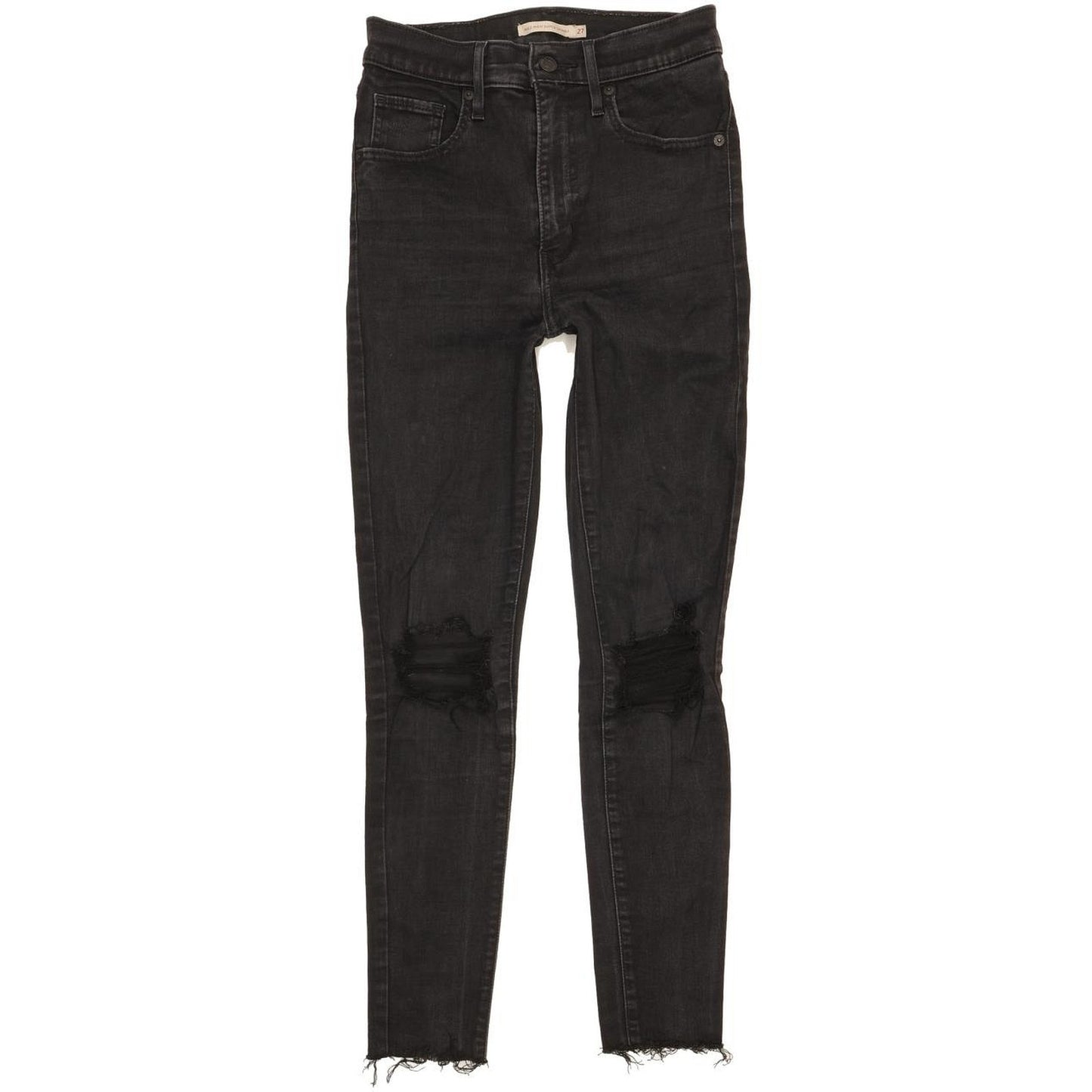Levi's Mile Black Skinny Slim Stretch Jeans High Waisted W27 L28