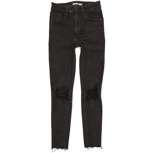 Levi's Mile Black Skinny Slim Stretch Jeans High Waisted W27 L28