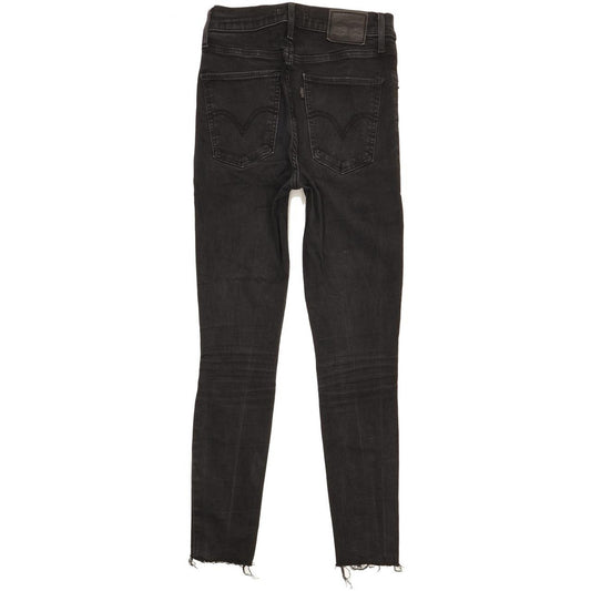 Levi's Mile Black Skinny Slim Stretch Jeans High Waisted W27 L28