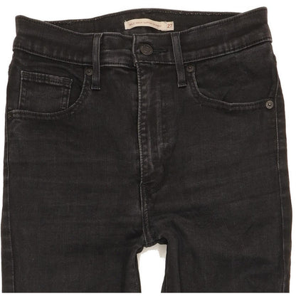 Levi's Mile Black Skinny Slim Stretch Jeans High Waisted W27 L28
