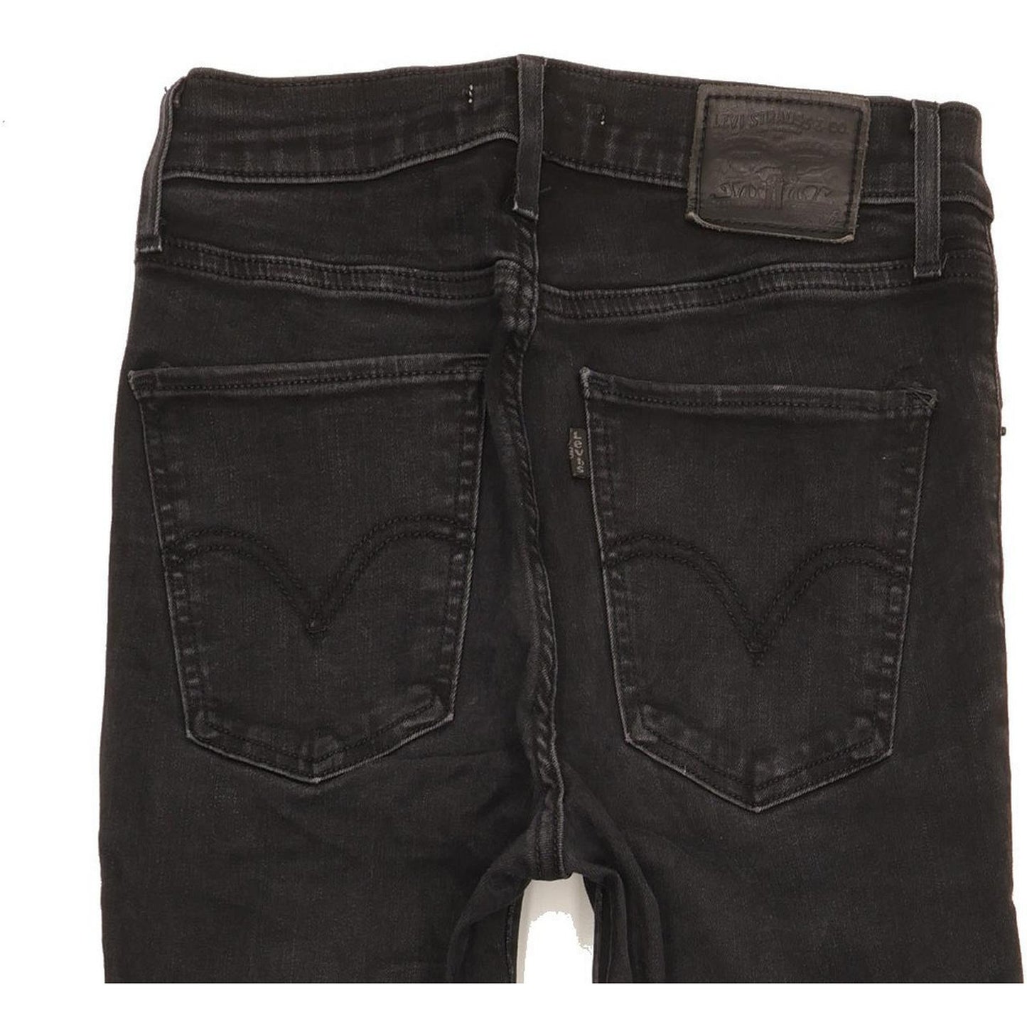 Levi's Mile Black Skinny Slim Stretch Jeans High Waisted W27 L28
