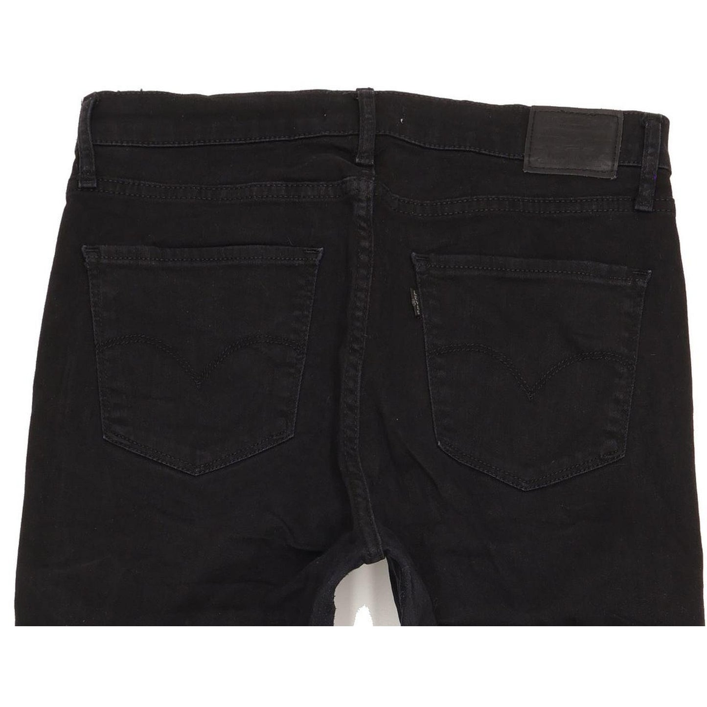 Levi's 724 Black Straight Slim Stretch Jeans High Waisted W31 L26