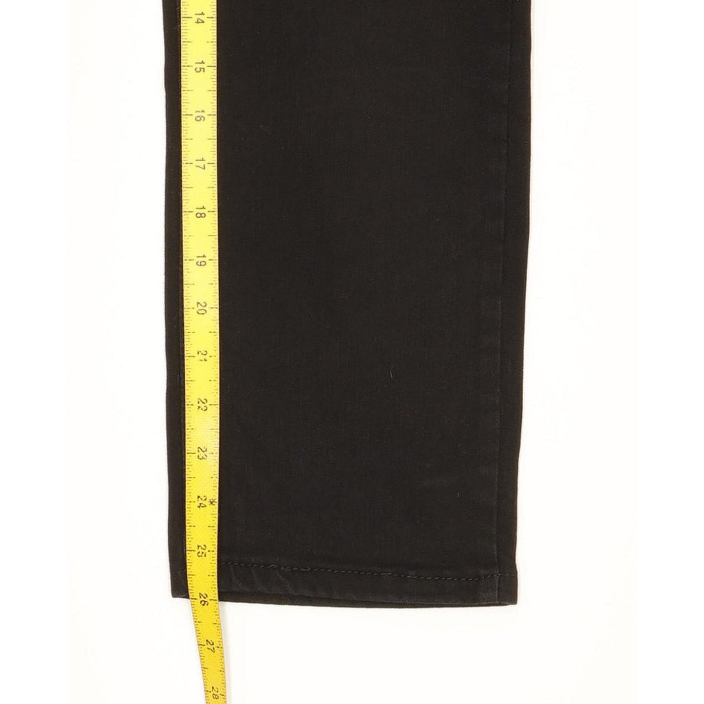 Levi's 724 Black Straight Slim Stretch Jeans High Waisted W31 L26