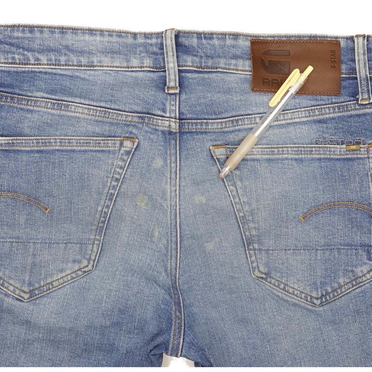 G-Star 3301 Men Blue Tapered Regular Stretch Jeans W31 L31