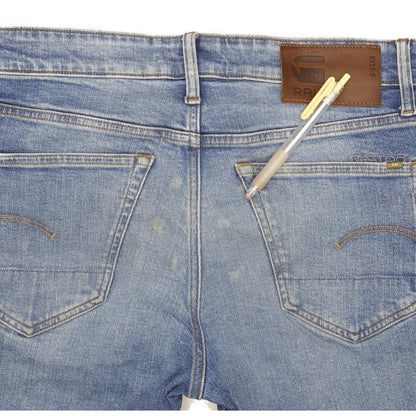 G-Star 3301 Men Blue Tapered Regular Stretch Jeans W31 L31