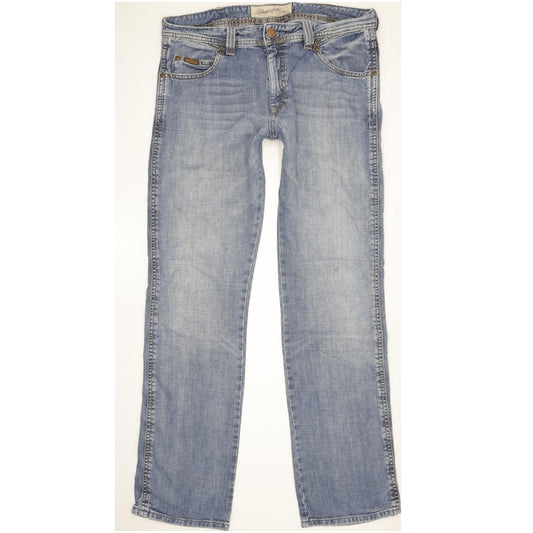 Wrangler Clyde Men Blue Straight Regular Jeans W34 L34