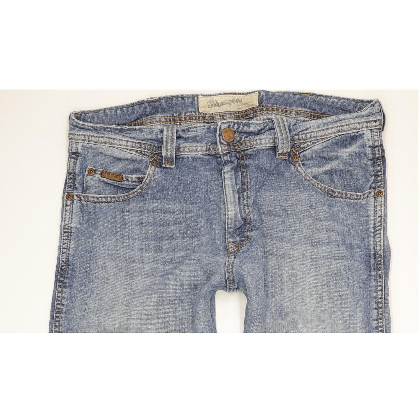 Wrangler Clyde Men Blue Straight Regular Jeans W34 L34