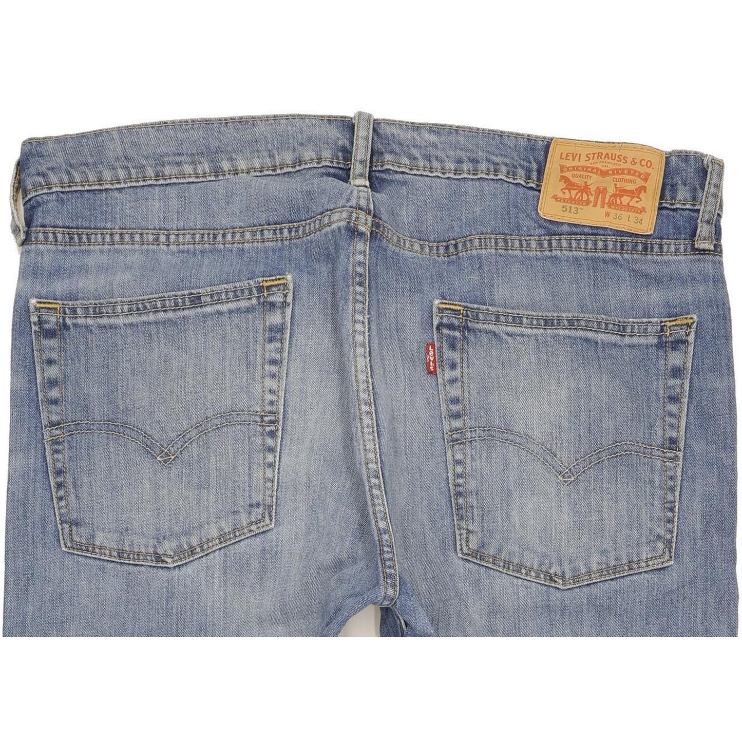 Levi's 513 Men Blue Straight Regular Stretch Jeans W36 L31