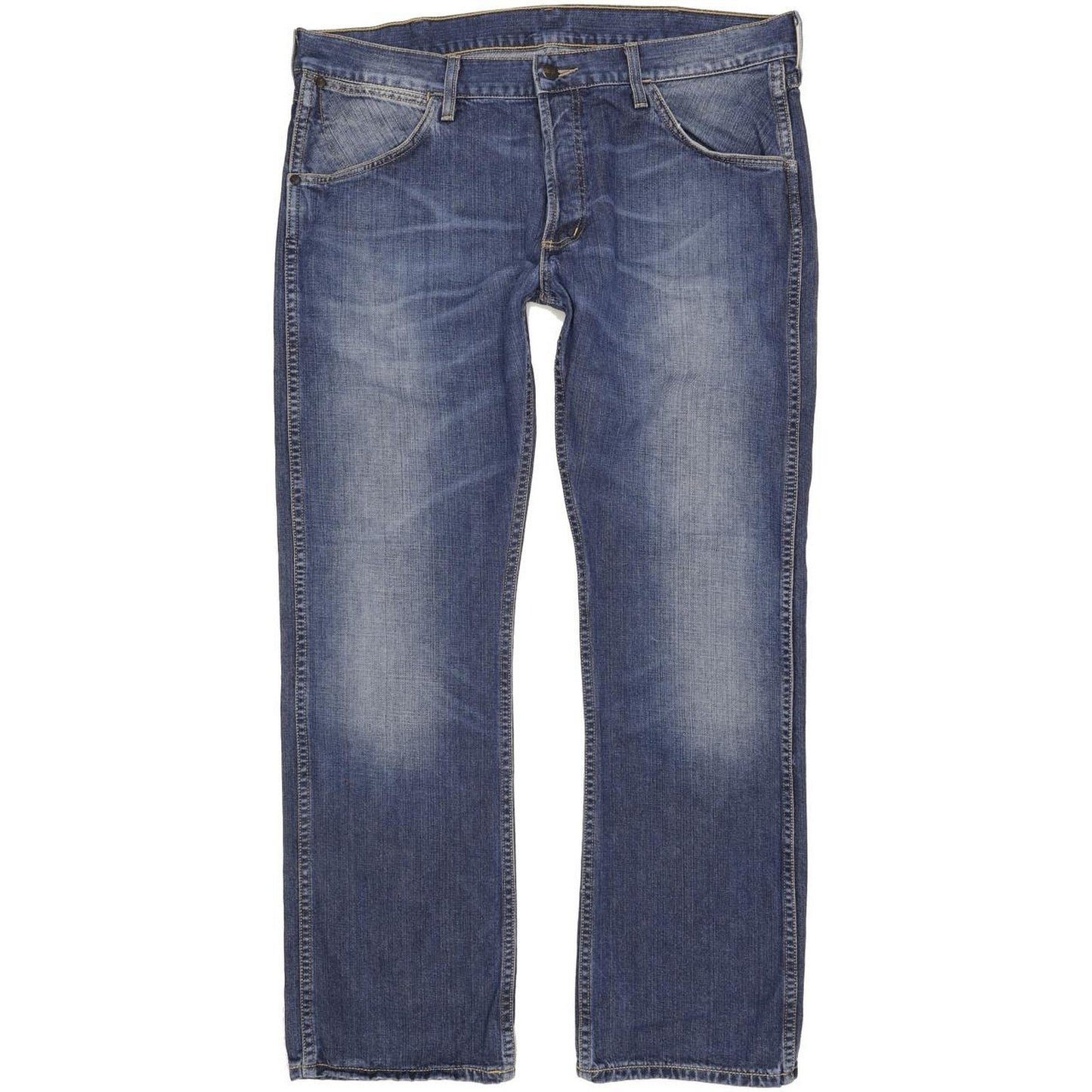 Wrangler 4 RRB Men Blue Straight Regular Jeans W38 L31