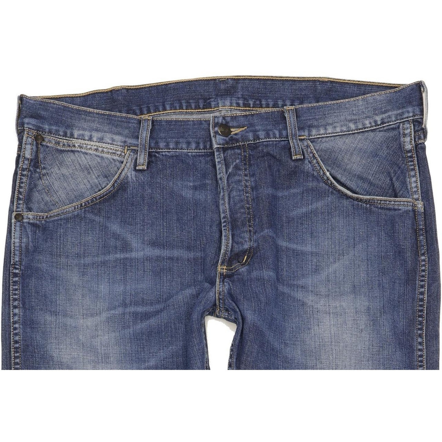 Wrangler 4 RRB Men Blue Straight Regular Jeans W38 L31