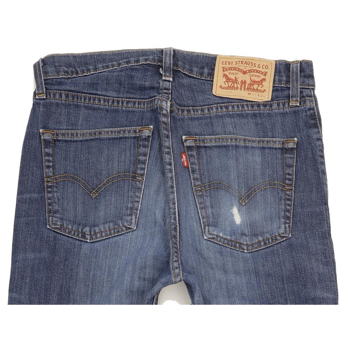 Levi's 751 Men Blue Straight Regular Stretch Jeans W31 L33