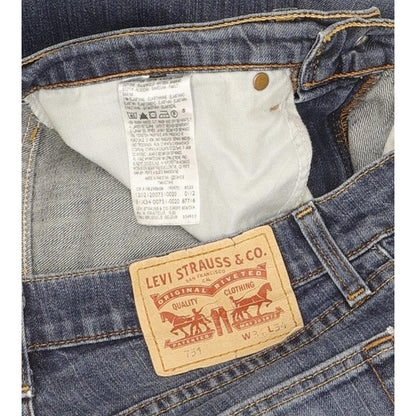 Levi's 751 Men Blue Straight Regular Stretch Jeans W31 L33
