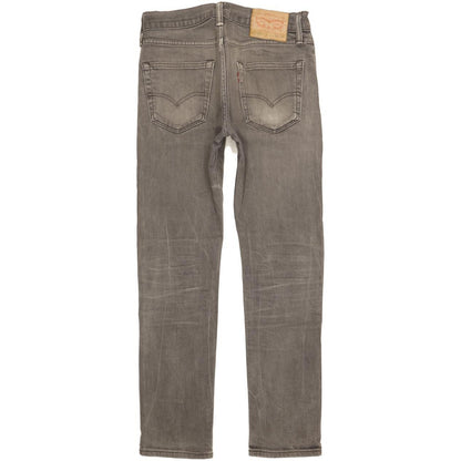Levi's Men Grey Straight Slim Stretch Jeans W28 L29