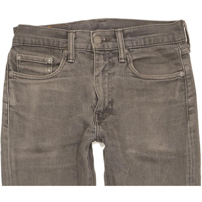 Levi's Men Grey Straight Slim Stretch Jeans W28 L29