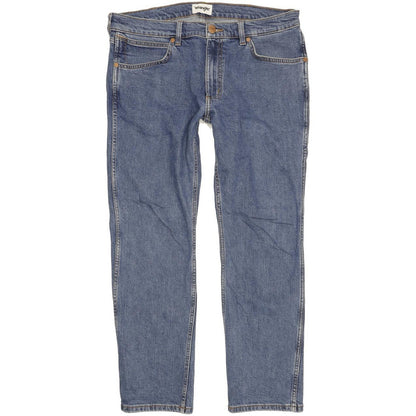 Wrangler Greensboro Men Blue Straight Regular Stretch Jeans W35 L29
