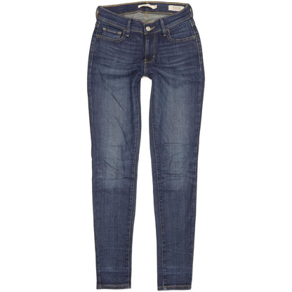 Levi's 710 Super Women Blue Skinny Slim Stretch Jeans W26 L30