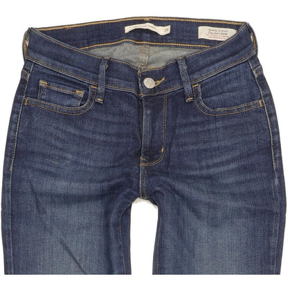 Levi's 710 Super Women Blue Skinny Slim Stretch Jeans W26 L30