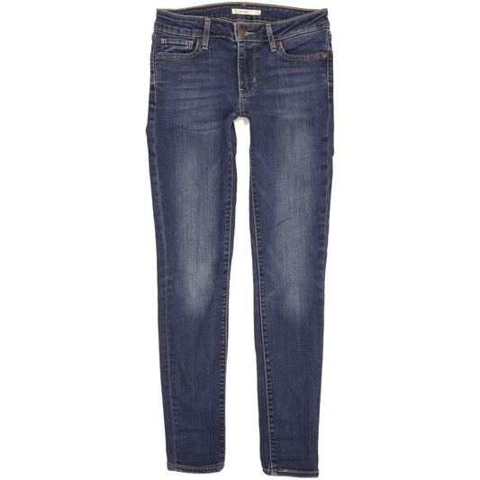 Levi's 711 Women Blue Skinny Slim Stretch Jeans W26 L30
