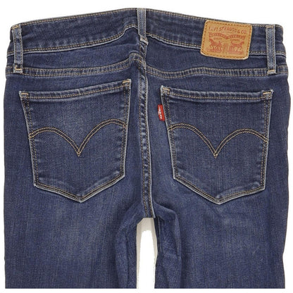 Levi's 711 Women Blue Skinny Slim Stretch Jeans W26 L30