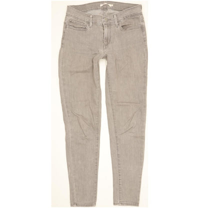 Levi's 710 Super Women Grey Skinny Slim Stretch Jeans W27 L29
