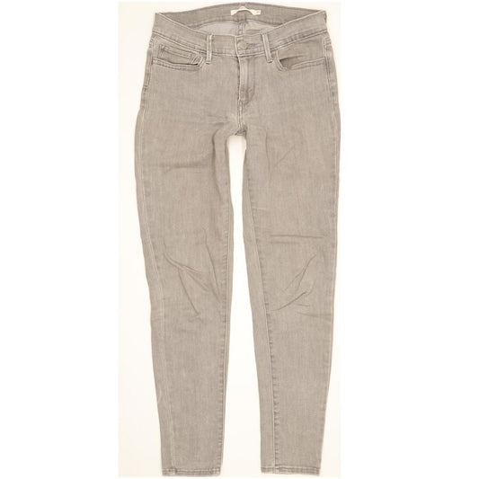 Levi's 710 Super Women Grey Skinny Slim Stretch Jeans W27 L29