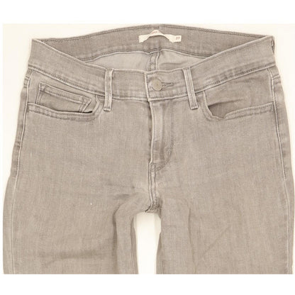 Levi's 710 Super Women Grey Skinny Slim Stretch Jeans W27 L29