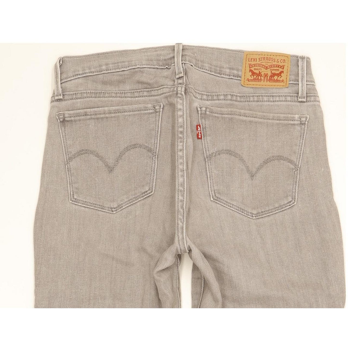Levi's 710 Super Women Grey Skinny Slim Stretch Jeans W27 L29