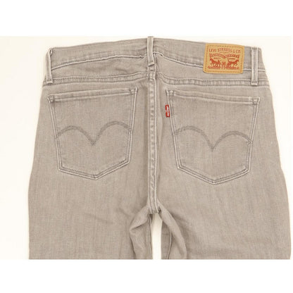 Levi's 710 Super Women Grey Skinny Slim Stretch Jeans W27 L29