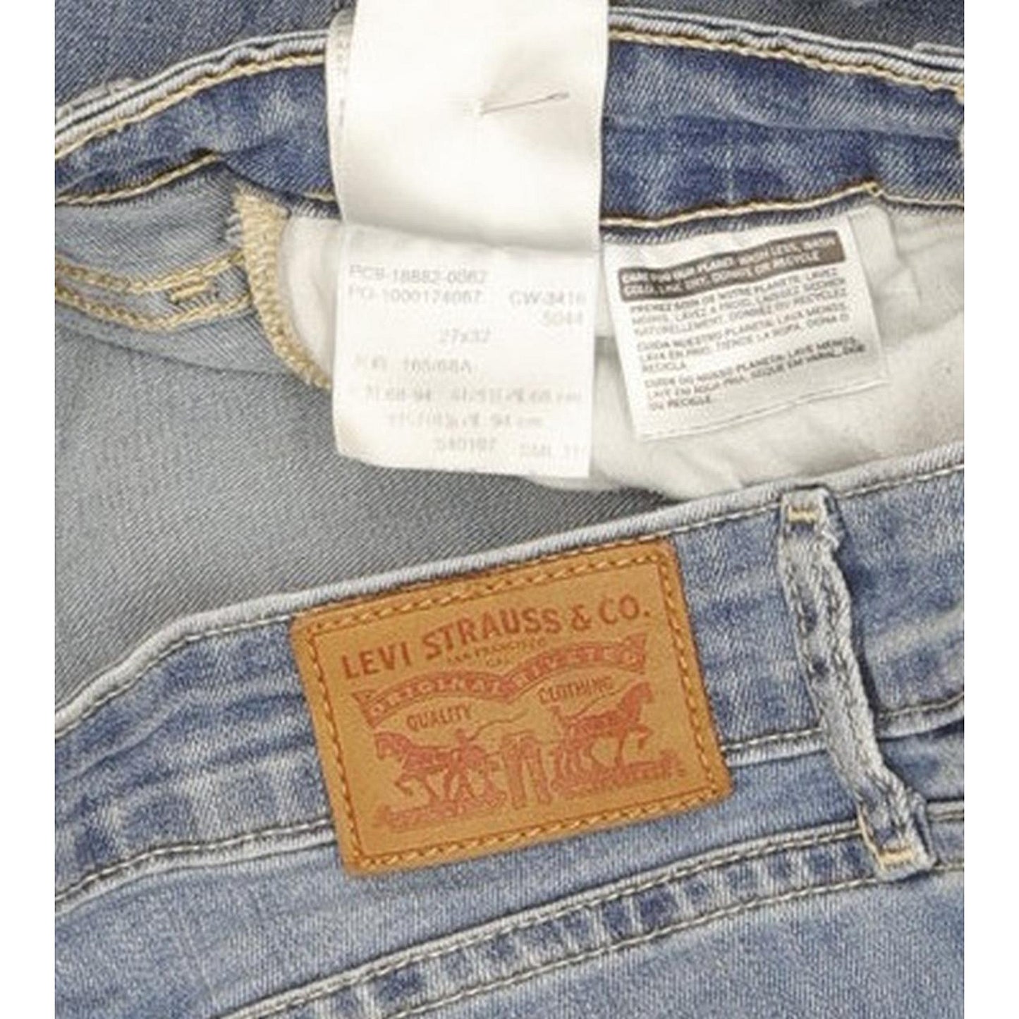 Levi's 721 Women Blue Skinny Slim Stretch Jeans W27 L32