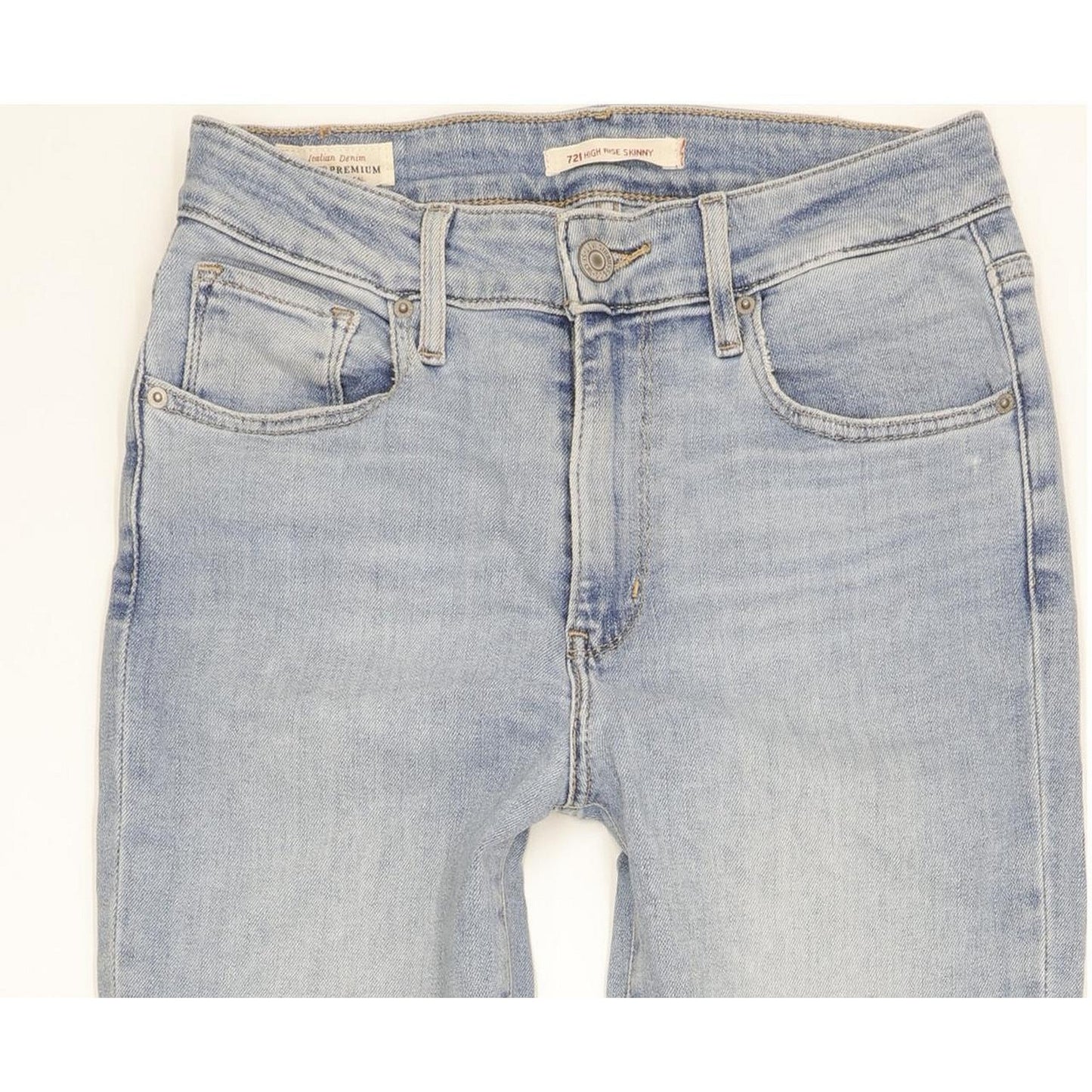 Levi's 721 Women Blue Skinny Slim Stretch Jeans W24 L28