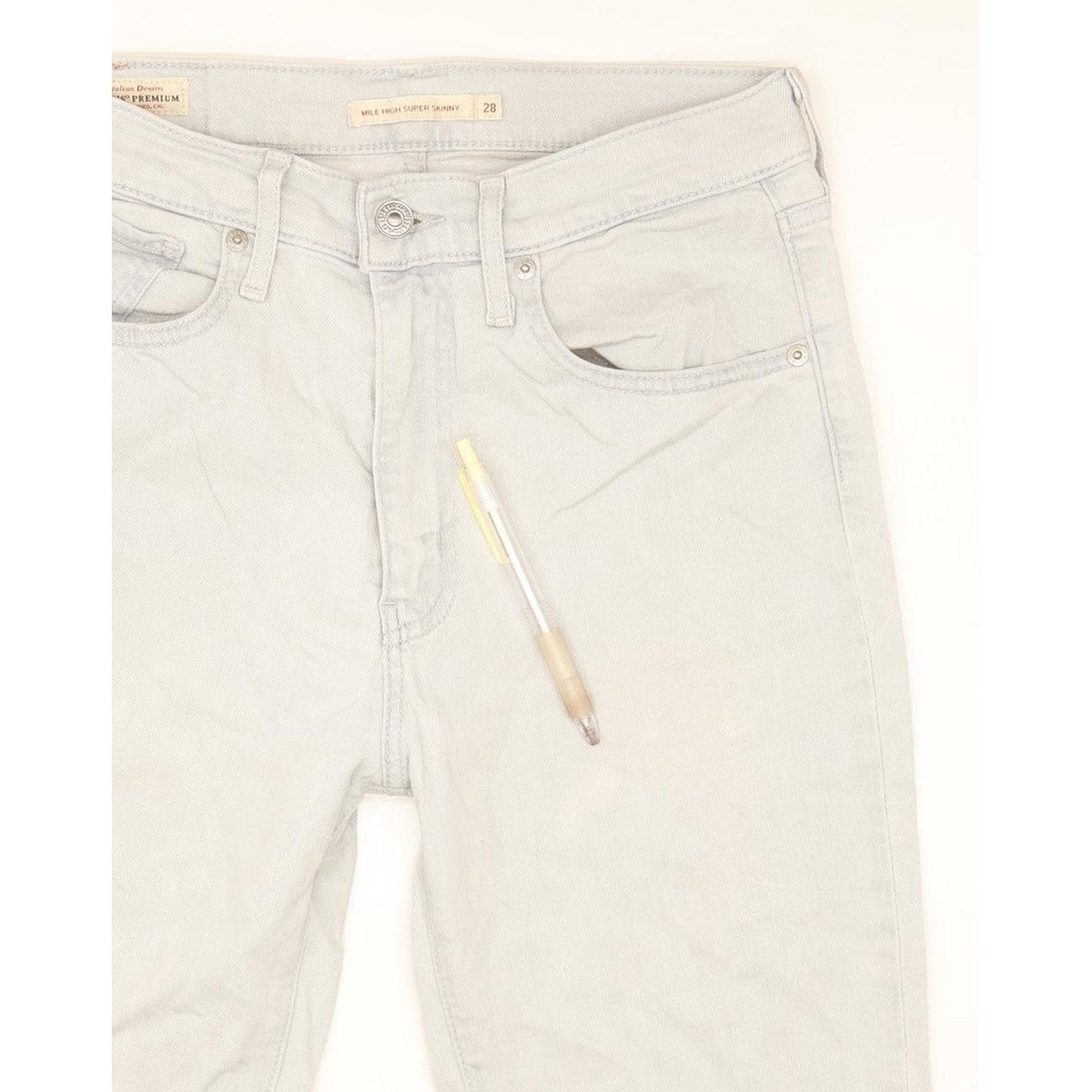 Levi's Mile Blue Skinny Slim Stretch Jeans High Waisted W28 L32
