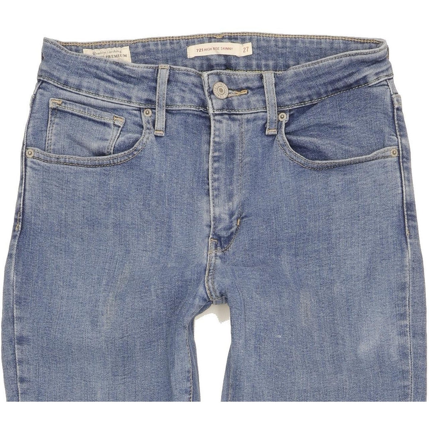 Levi's 721 Women Blue Skinny Slim Stretch Jeans W27 L32