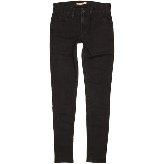 Levi's 710 Super Women Black Skinny Slim Jeans W27 L31