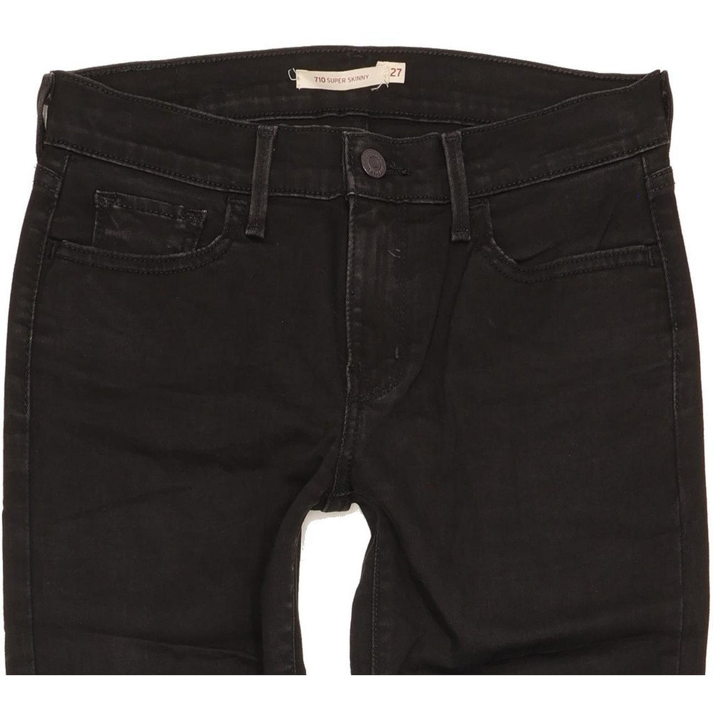 Levi's 710 Super Women Black Skinny Slim Jeans W27 L31