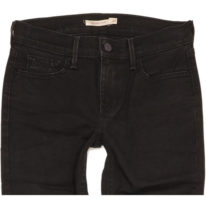 Levi's 710 Super Women Black Skinny Slim Jeans W27 L31