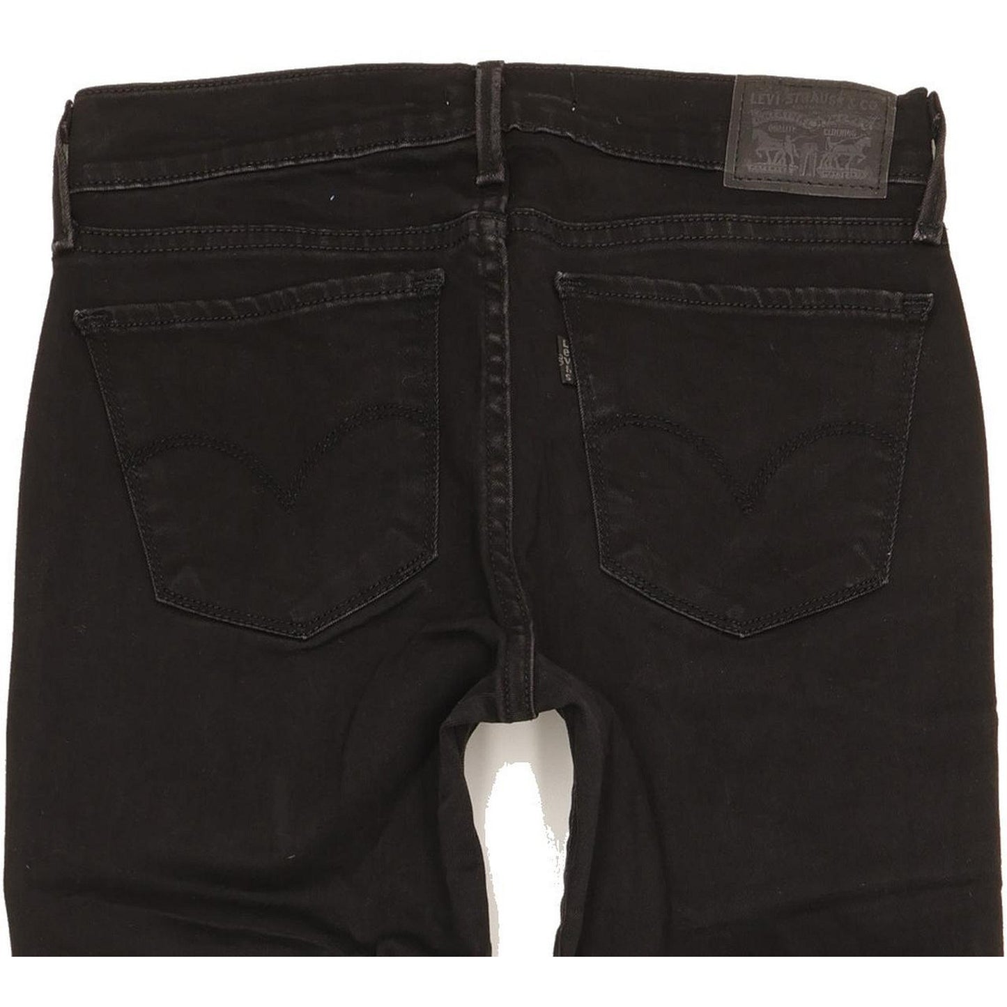 Levi's 710 Super Women Black Skinny Slim Jeans W27 L31