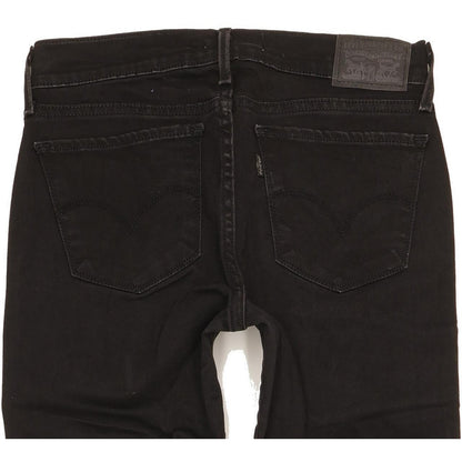 Levi's 710 Super Women Black Skinny Slim Jeans W27 L31