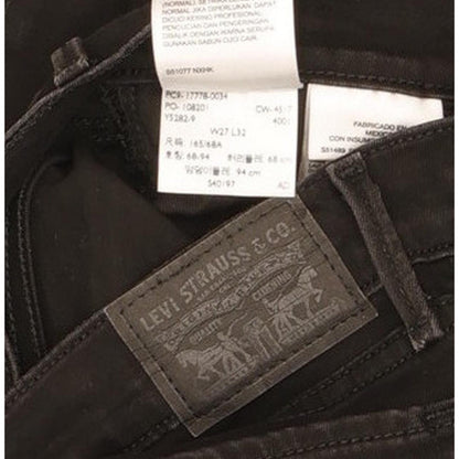 Levi's 710 Super Women Black Skinny Slim Jeans W27 L31