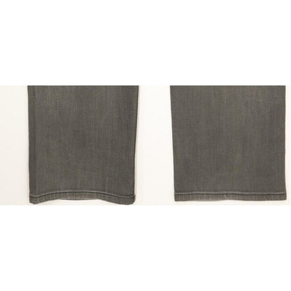 Levi's 504 Men Grey Straight Regular Stretch Jeans W34 L28