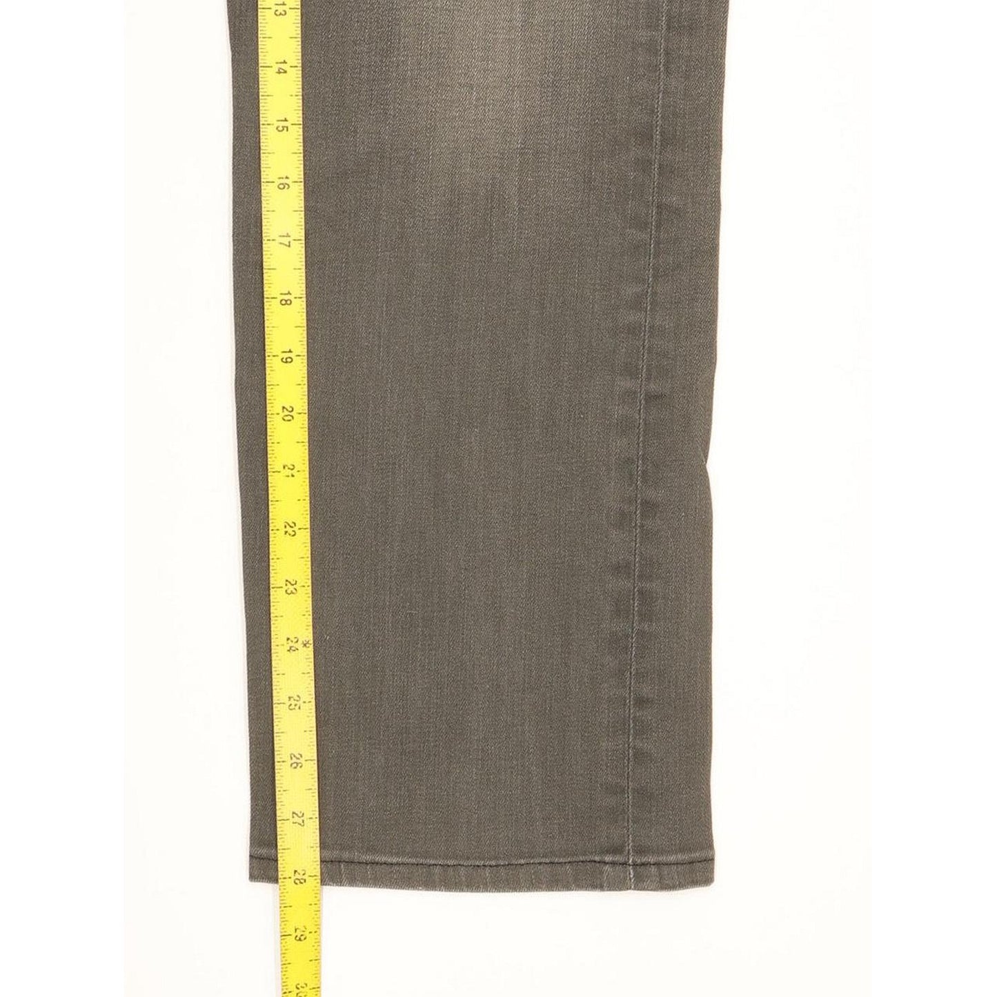Levi's 504 Men Grey Straight Regular Stretch Jeans W34 L28