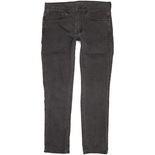 Levi's 511 Men Charcoal Straight Slim Stretch Jeans W34 L31