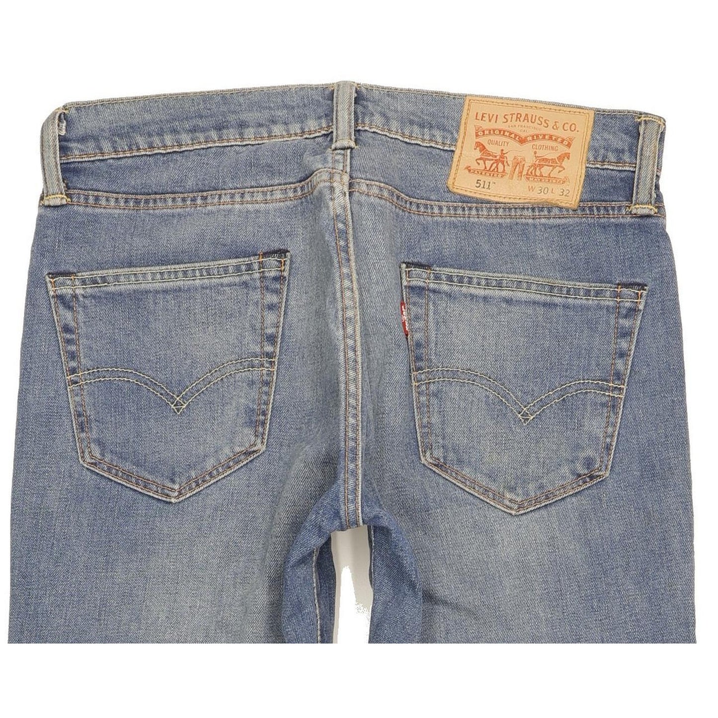 Levi's 511 Men Blue Straight Slim Stretch Jeans W30 L30
